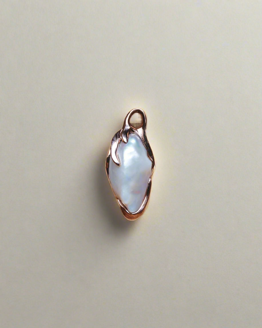 Kara Baroque Freshwater Pearl Pendant - TVRRINI Jewellery