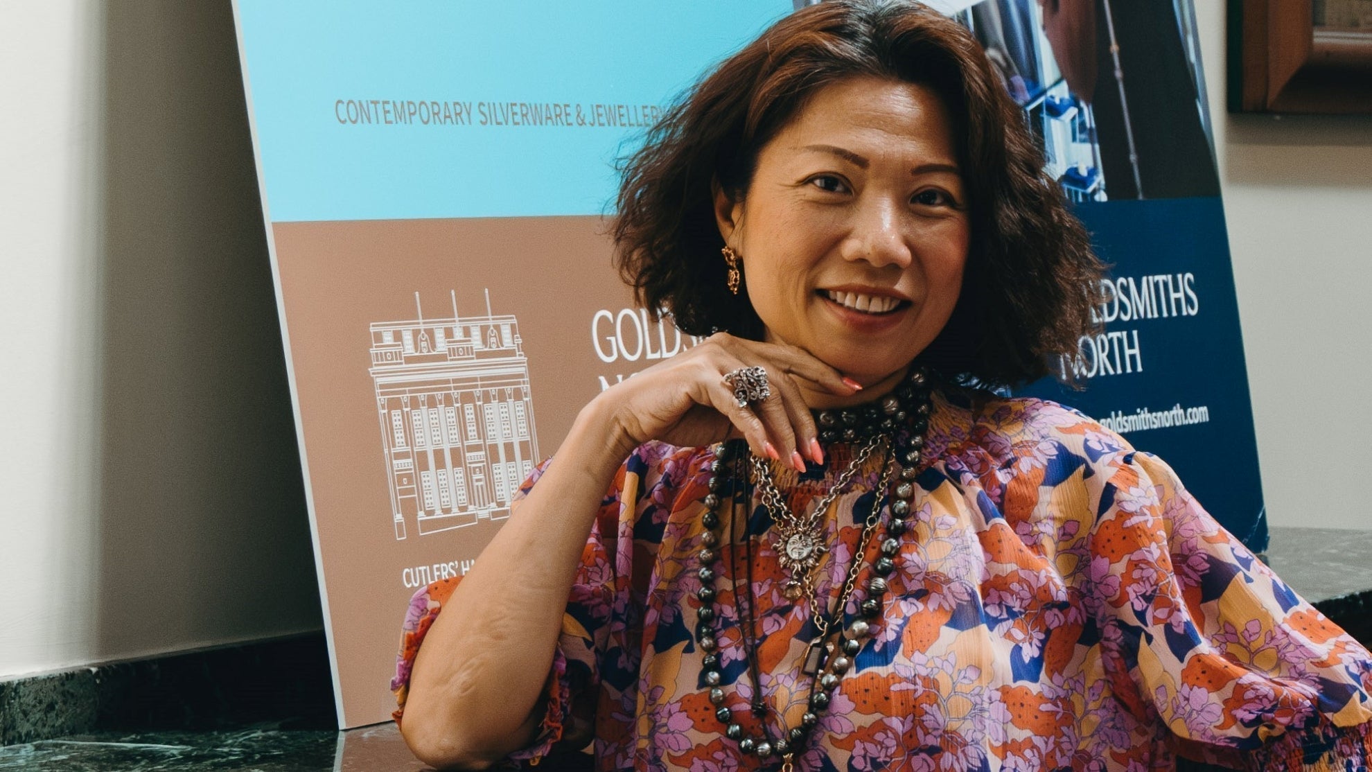 Bibi Cheung at Goldsmiths North inside the Cutlers' Hall, Sheffield
