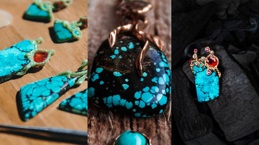 The turquoise of our Lava series - TVRRINI Jewellery