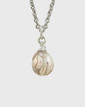 'Moira' Carved 14.1mm Drop Freshwater Pearl Necklace