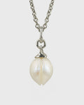 Carved 12.2mm Drop Freshwater Pearl Necklace