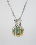Regal Fantasy Cherub Pendant on silver chain