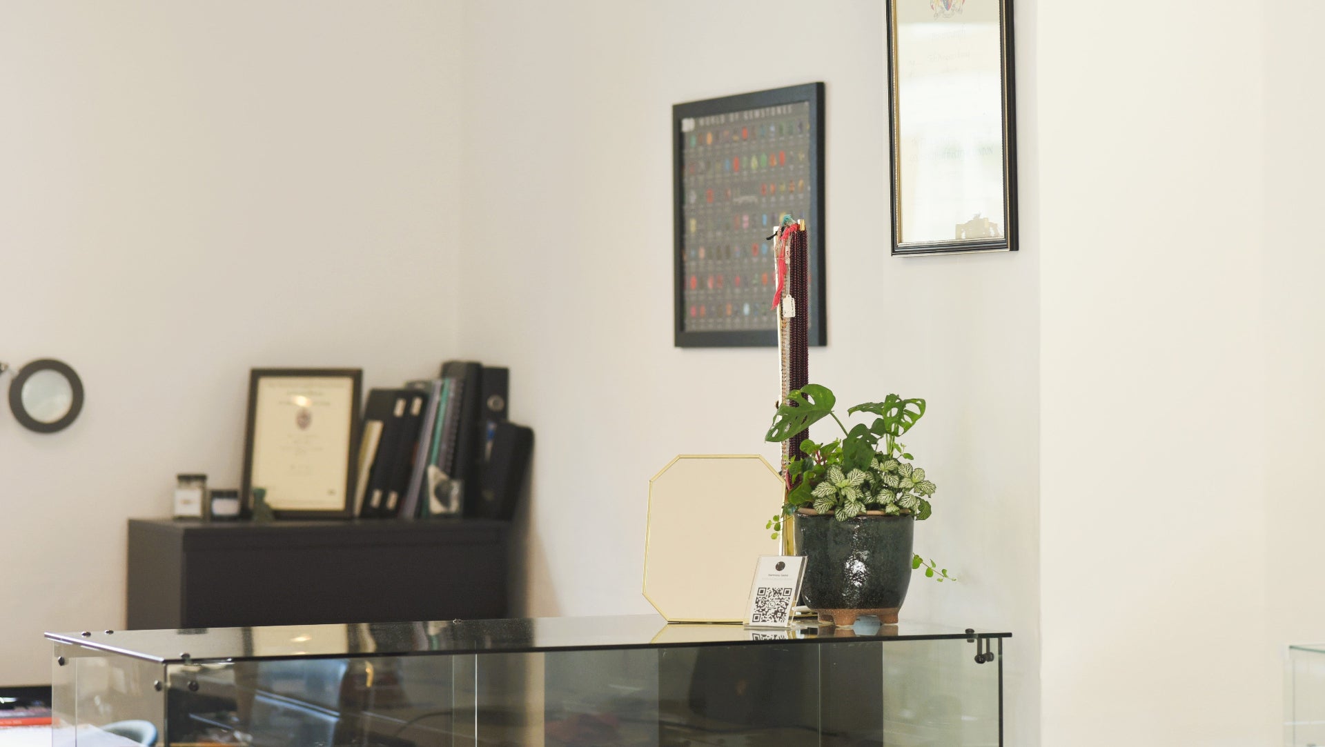 Natural light fills the studio