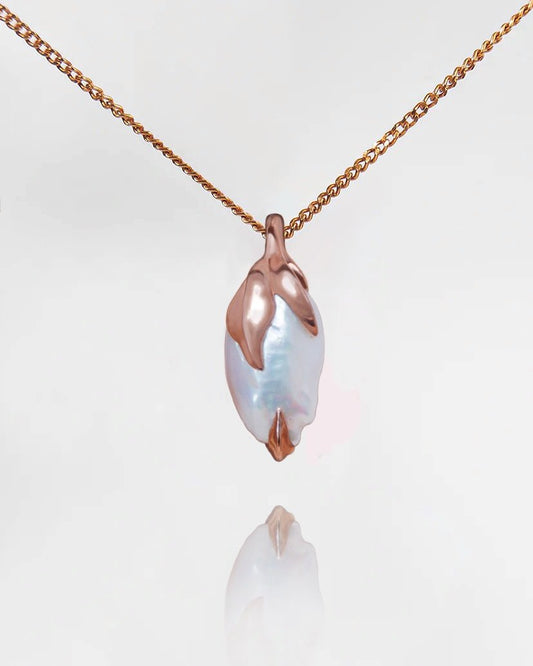 Kara Baroque Freshwater Pearl Pendant - TVRRINI Jewellery