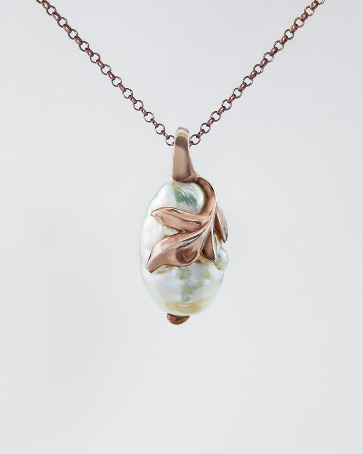 Kara Gold-Plated Sterling Silver and Baroque Pearl Pendant