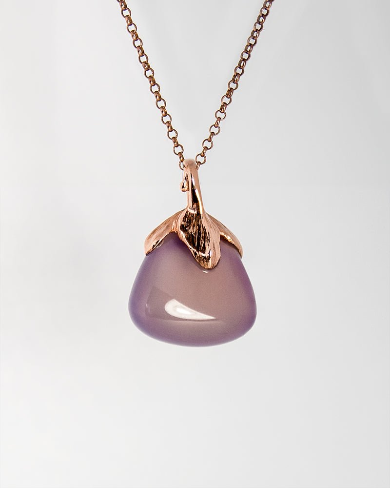 Kara Purple Chalcedony Pendant - SKU KA-P-996-RG