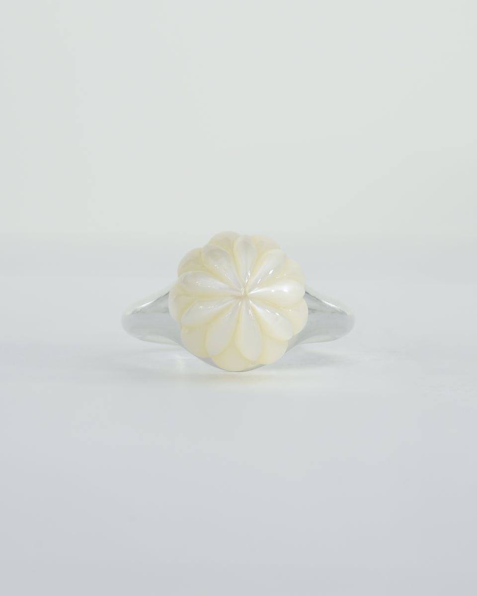 "Kaleidoscope" 11.6mm Freshwater Pearl Silver Ring