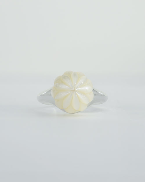"Kaleidoscope" 11.6mm Freshwater Pearl Silver Ring