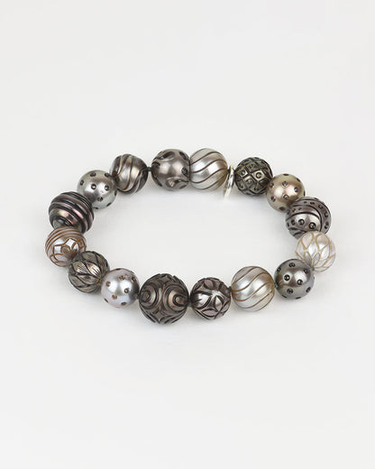 7.4 inch bracelet featuring cultured Tahitian Pearls, all hand-crafted as works of art