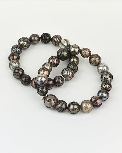 Moira Bracelet with Crafted Tahitian Pearls - 188mm (7.4")