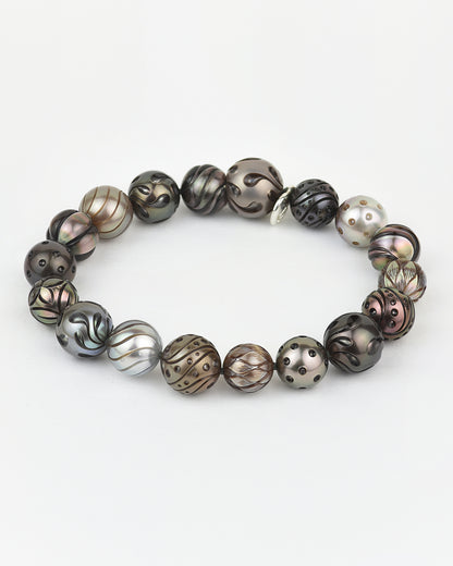 Moira Bracelet with Crafted Tahitian Pearls - 244mm (8")