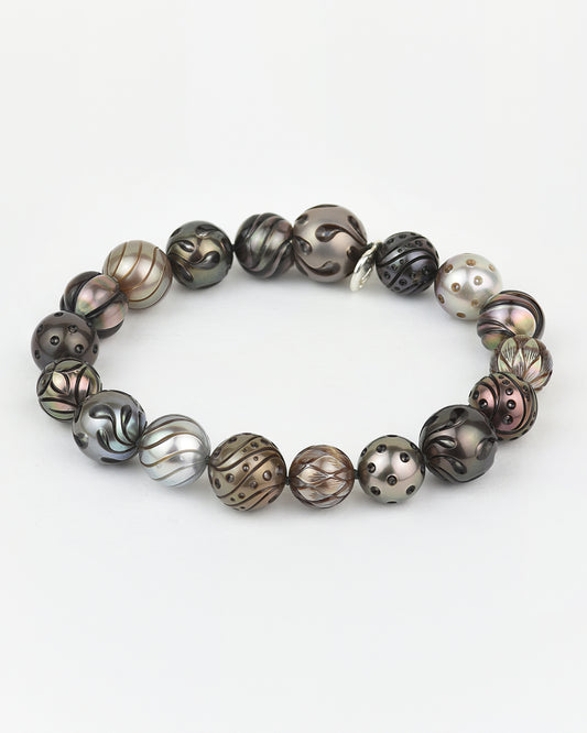 Moira Bracelet with Crafted Tahitian Pearls - 244mm (8")