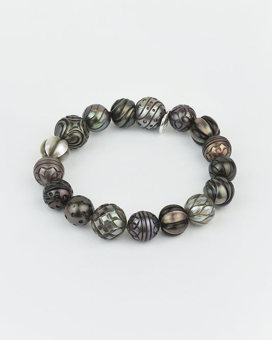 Moira Bracelet with Crafted Tahitian Pearls - 188mm (7.4")