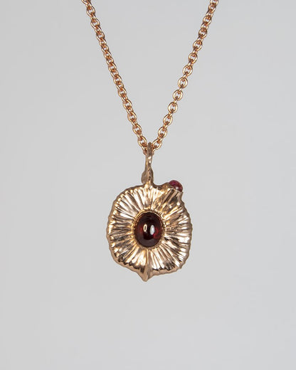 Nisi "Vessel" Pendant with Ruby, Garnet, Pink Tourmaline & Diamond