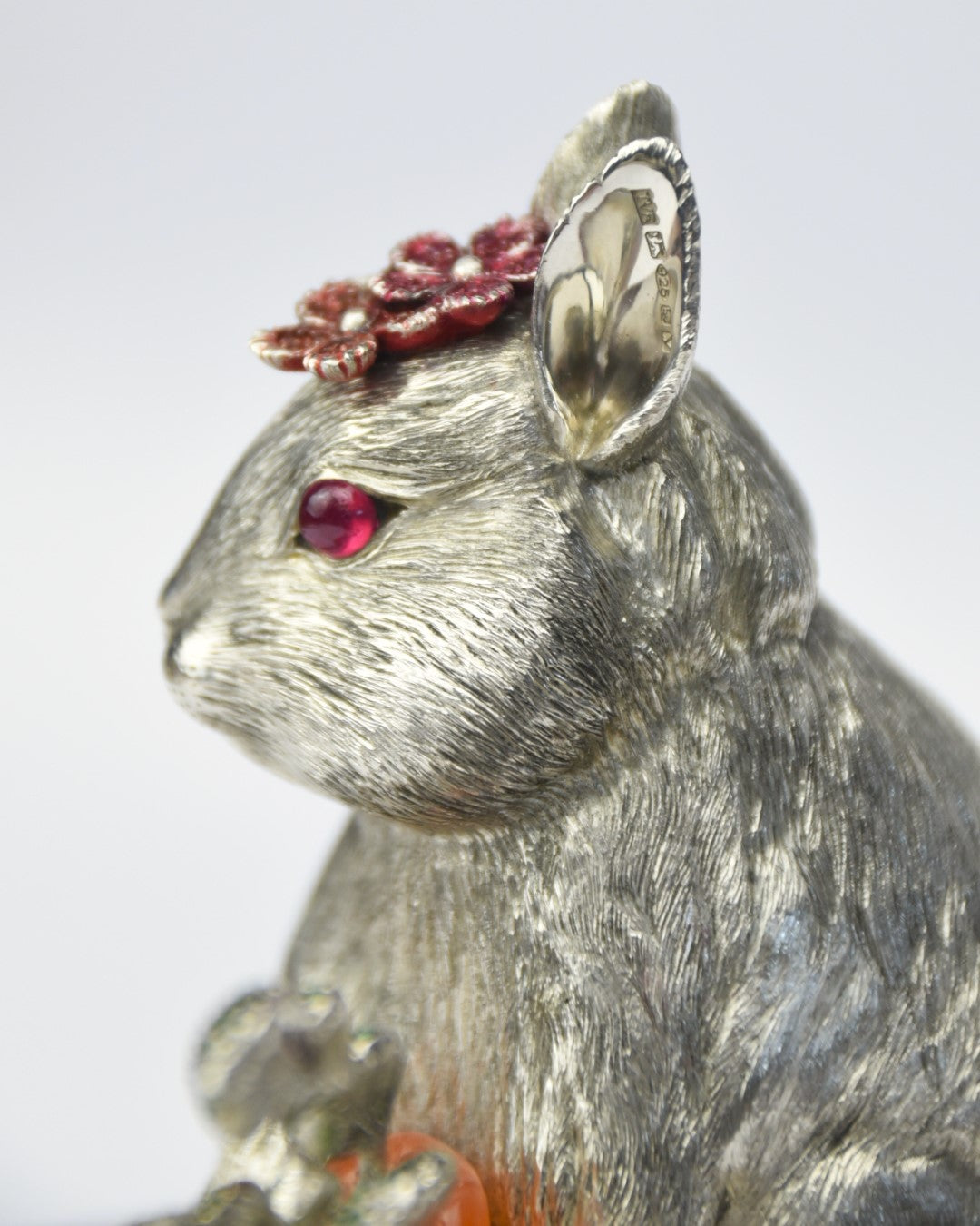 Collectable Silver Rabbit Sculpture