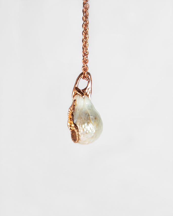Nisi Cove Pendant with Baroque Pearl in 18K Rose Gold - TVRRINI
