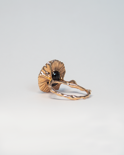 Back view of Nisi Island Ring in 18K Rose Gold with Lapis Lazuli and Rubellite - TVRRINI