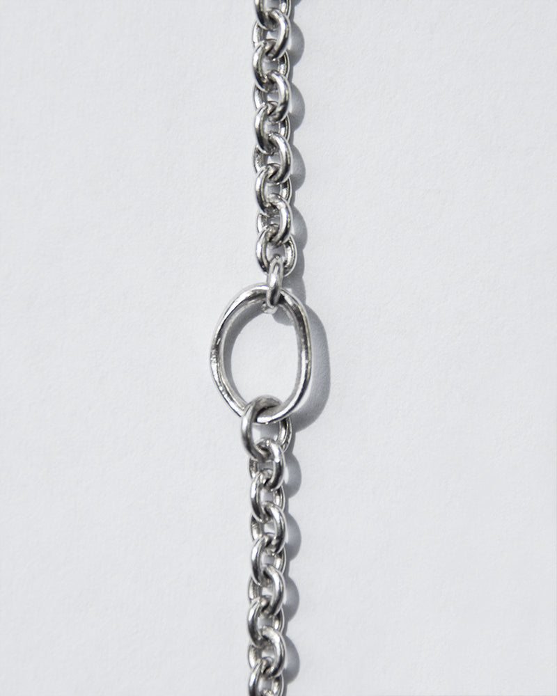 Detail of Neck Chain in 18K White Gold